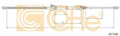 Трос, стояночная тормозная система COFLE 10.7140