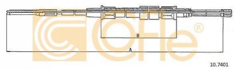 Трос, стоянкова гальмівна система COFLE 10.7401 (фото 1)