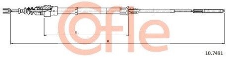 Трос, стоянкова гальмівна система COFLE 10.7491