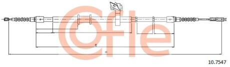 Трос ручника COFLE 10.7547