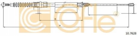 Трос, стояночная тормозная система COFLE 10.7628 (фото 1)