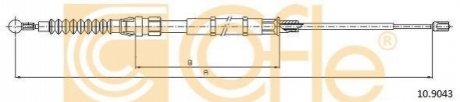 Трос, стоянкова гальмівна система COFLE 10.9043