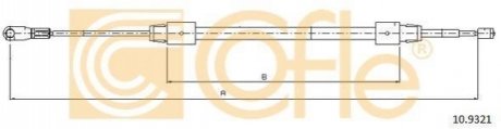 Трос, стояночная тормозная система COFLE 10.9321 (фото 1)
