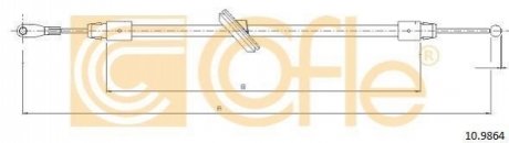 Трос, стояночная тормозная система COFLE 10.9864 (фото 1)