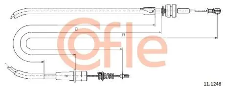 Трос газу COFLE 11.1246