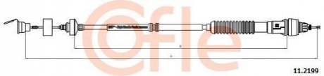 Трос, управління зчепленням COFLE 11.2199 (фото 1)