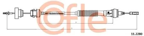 Трос, управління зчепленням COFLE 11.2280
