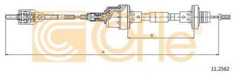 Трос, управління зчепленням COFLE 11.2562 (фото 1)