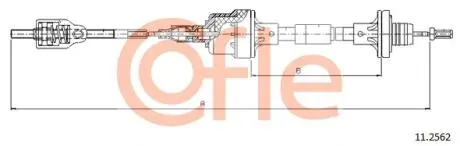 Трос, управління зчепленням COFLE 11.2562
