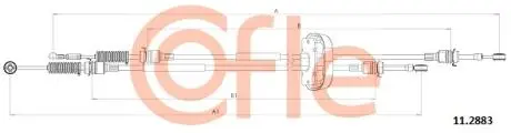 Трос КПП COFLE 11.2883