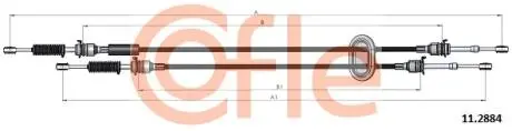 Трос, ступенчатая коробка передач COFLE 11.2884