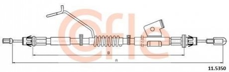 Трос ручника COFLE 11.5350 (фото 1)