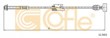 Трос, стояночная тормозная система COFLE 11.5452 (фото 1)