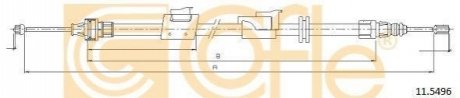 Трос, стоянкова гальмівна система COFLE 11.5496 (фото 1)