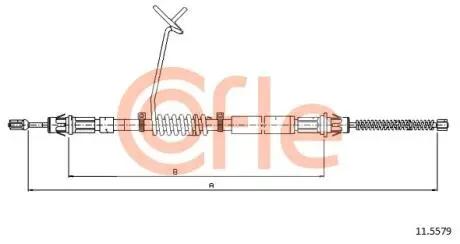Трос, стояночная тормозная система COFLE 11.5579