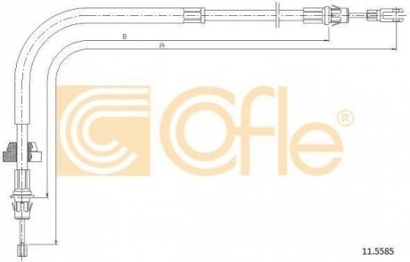 Трос, стоянкова гальмівна система COFLE 11.5585 (фото 1)