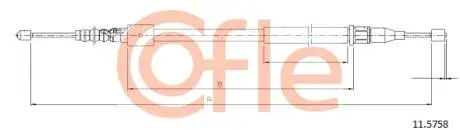 Трос ручника COFLE 11.5758