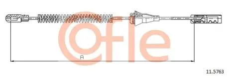 Трос, стоянкова гальмівна система COFLE 11.5763