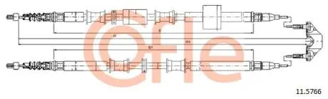 Трос, стоянкова гальмівна система COFLE 11.5766