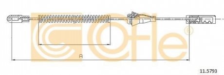 Трос, стояночная тормозная система COFLE 11.5793 (фото 1)