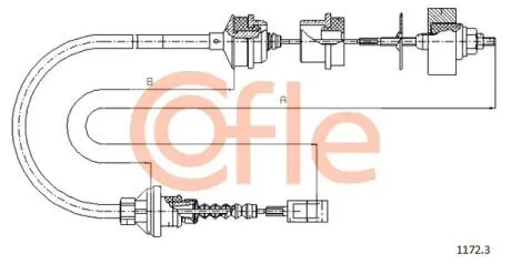 Трос, управление сцеплением COFLE 1172.3