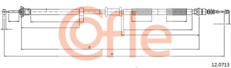 Трос ручника COFLE 12.0713 (фото 1)