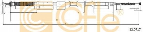 Трос, стоянкова гальмівна система COFLE 12.0717 (фото 1)