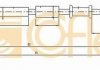 Трос, стояночная тормозная система COFLE 12.0721 (фото 1)
