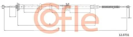 Трос ручника COFLE 12.0731
