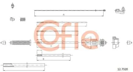 Тросик газа COFLE 12.7320