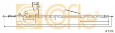 Трос, стоянкова гальмівна система COFLE 17.0369 (фото 1)
