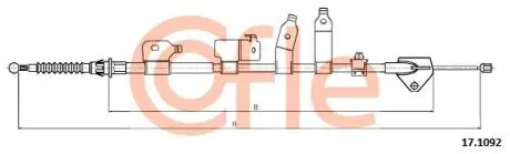 Трос ручника COFLE 17.1092