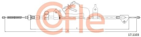 Трос ручника COFLE 17.1103