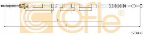 Трос, стоянкова гальмівна система COFLE 17.1430 (фото 1)