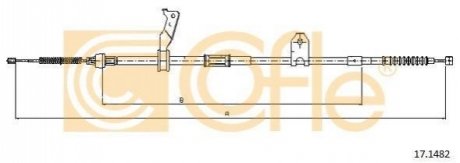 Трос, стояночная тормозная система COFLE 17.1482 (фото 1)