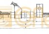 Трос, стоянкова гальмівна система COFLE 17.210 (фото 1)