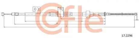 Трос ручного тормоза COFLE 17.2296