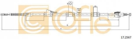 Трос, стоянкова гальмівна система COFLE 17.2567 (фото 1)