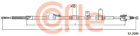 Трос ручника COFLE 17.2595
