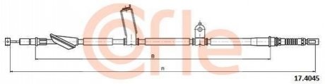 Трос, стояночная тормозная система COFLE 17.4045 (фото 1)