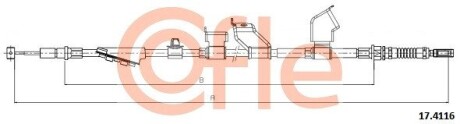 Трос ручника COFLE 17.4116