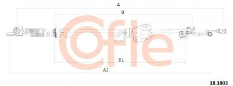 Трос кпп COFLE 18.1803