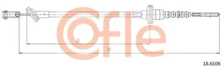 Трос сцепления COFLE 186106