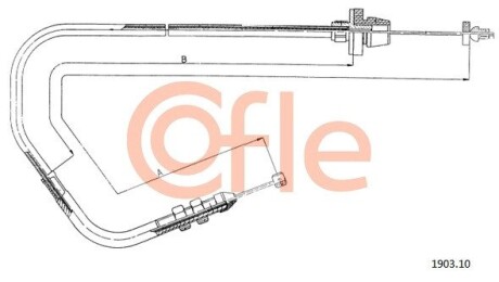 Трос газу FIAT Panda 85-03 COFLE 1903.10