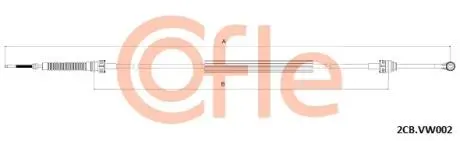 Трос, ступінчаста коробка передач COFLE 2CB.VK002