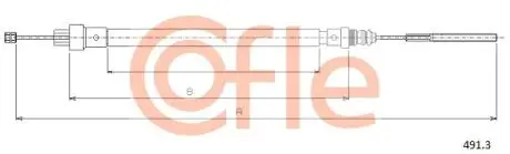 Трос, стоянкова гальмівна система COFLE 491.3