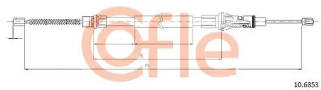 Трос ручного гальма COFLE 92106853