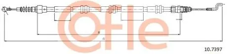 Трос ручного тормоза COFLE 92107397