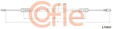 Трос ручника (l) COFLE 921FD022