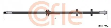 Тормозной шланг перед doblo 01- (500mm) COFLE BH.FI072